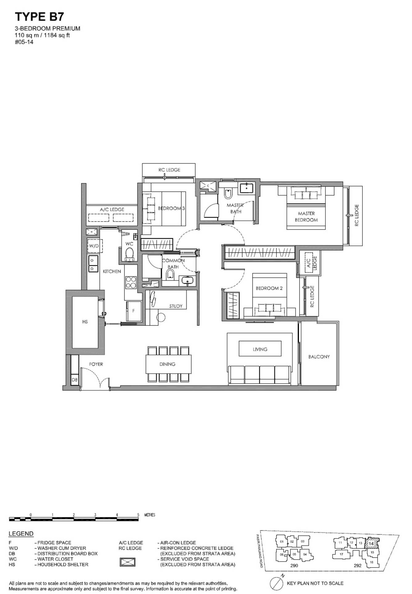 The Hillshore floorplan